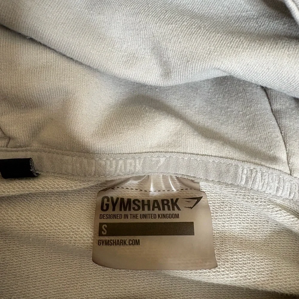 Gymshark Hoodie Mens S Biege Full Zip Athletic Lightweight Performance Jacket